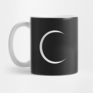 White Crescent Moon Mug